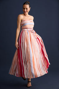 Brave + True Avalon Dress in Painterly Stripe
