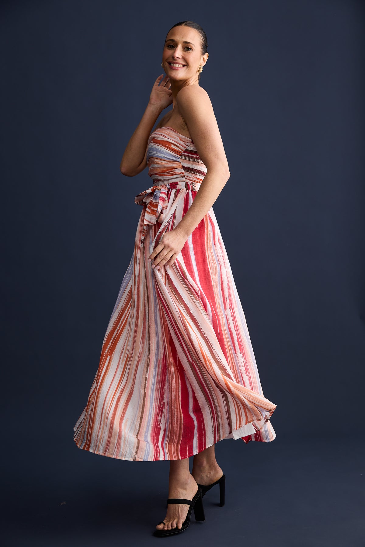 Brave + True Avalon Dress in Painterly Stripe