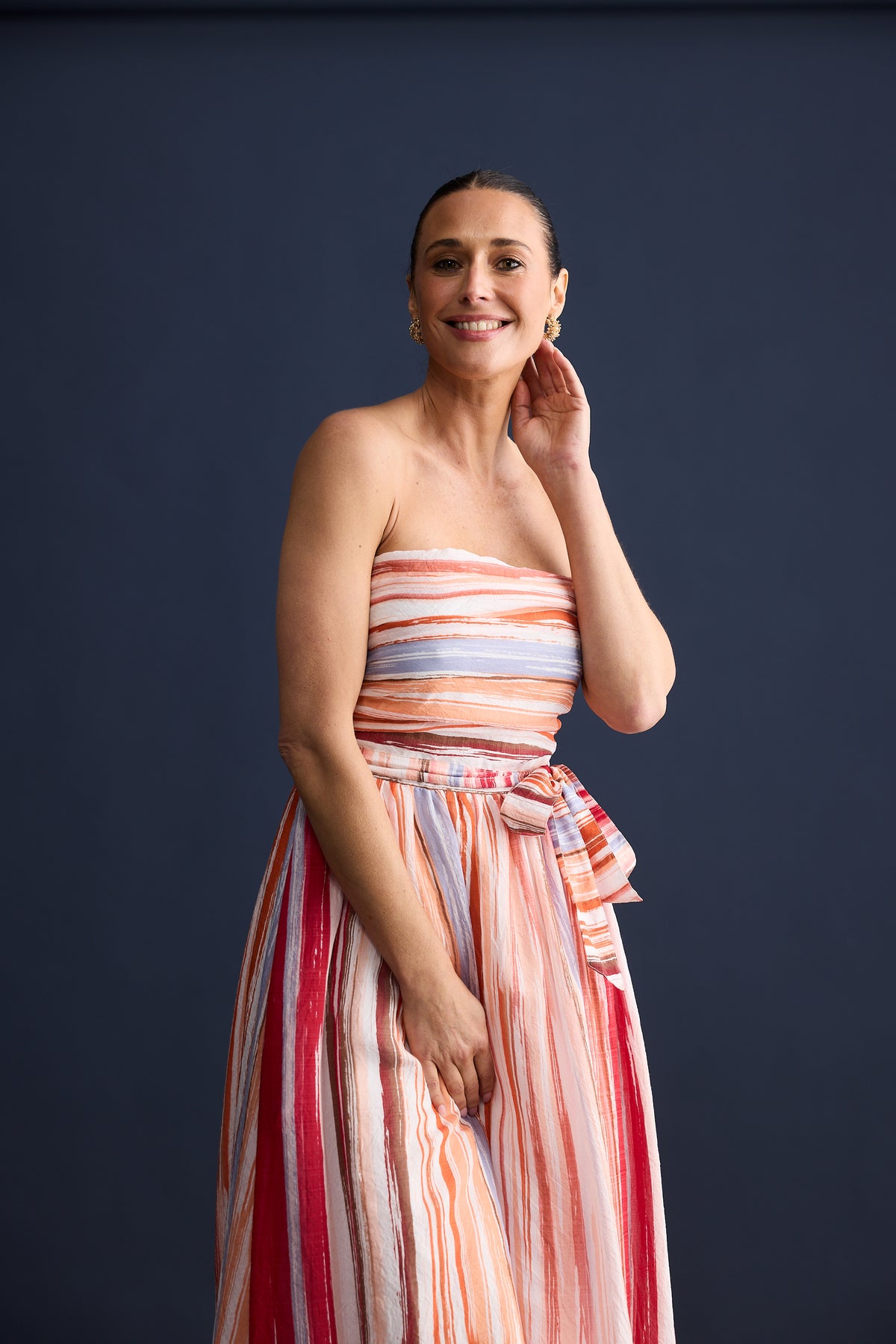 Brave + True Avalon Dress in Painterly Stripe