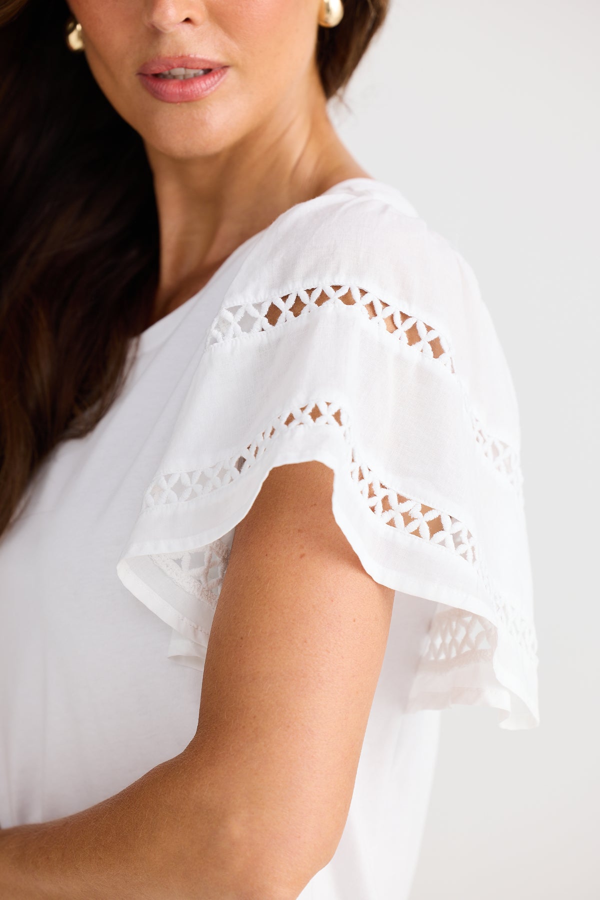 Brave + True Chloe Tee in White