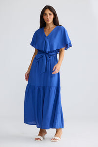 Brave + True LONG WAY HOME Dress in Cobalt