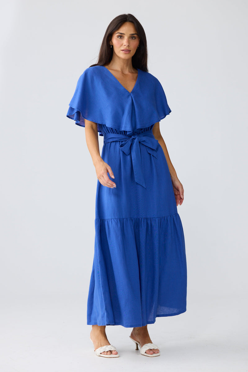 Brave + True LONG WAY HOME Dress in Cobalt