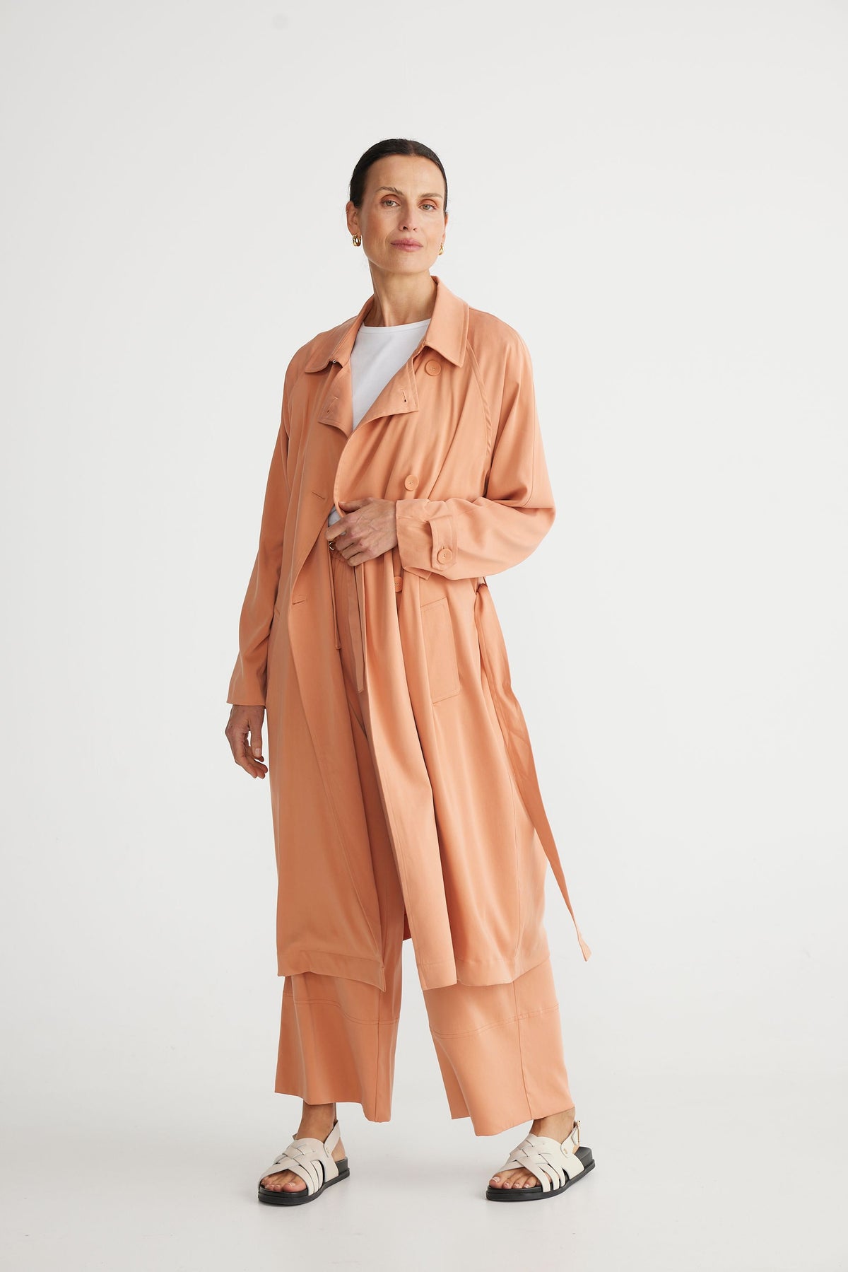 Brave + True Calipso Trench in Spice