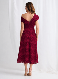 Trellis Lane BECKY Dress in Wine