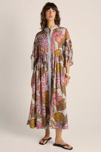 Fate + Becker BOTANICA Dress in Leaf Print