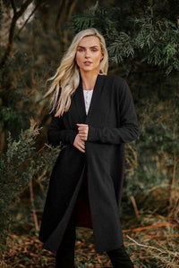 Bridge & Lord Edge to Edge Cardi in Black BL5651