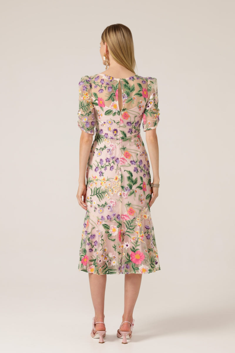 Sacha Drake Cardelina Dress in Lavender Pink Flower