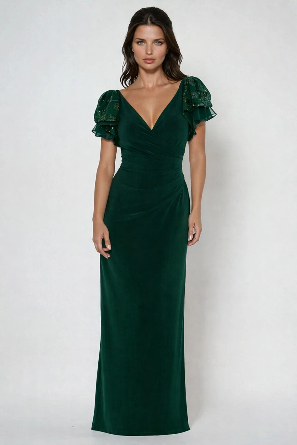 Ellie Georgie Gown in Emerald
