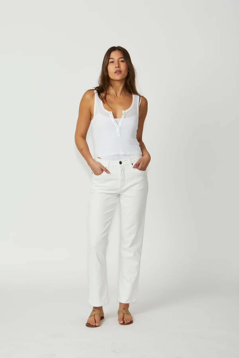 New London Jean DOVER in Washed White