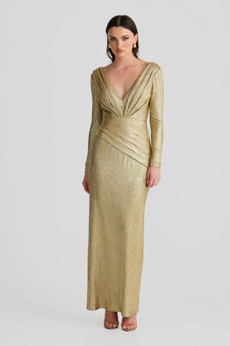 Derma Department PALLAS Gown in Gold