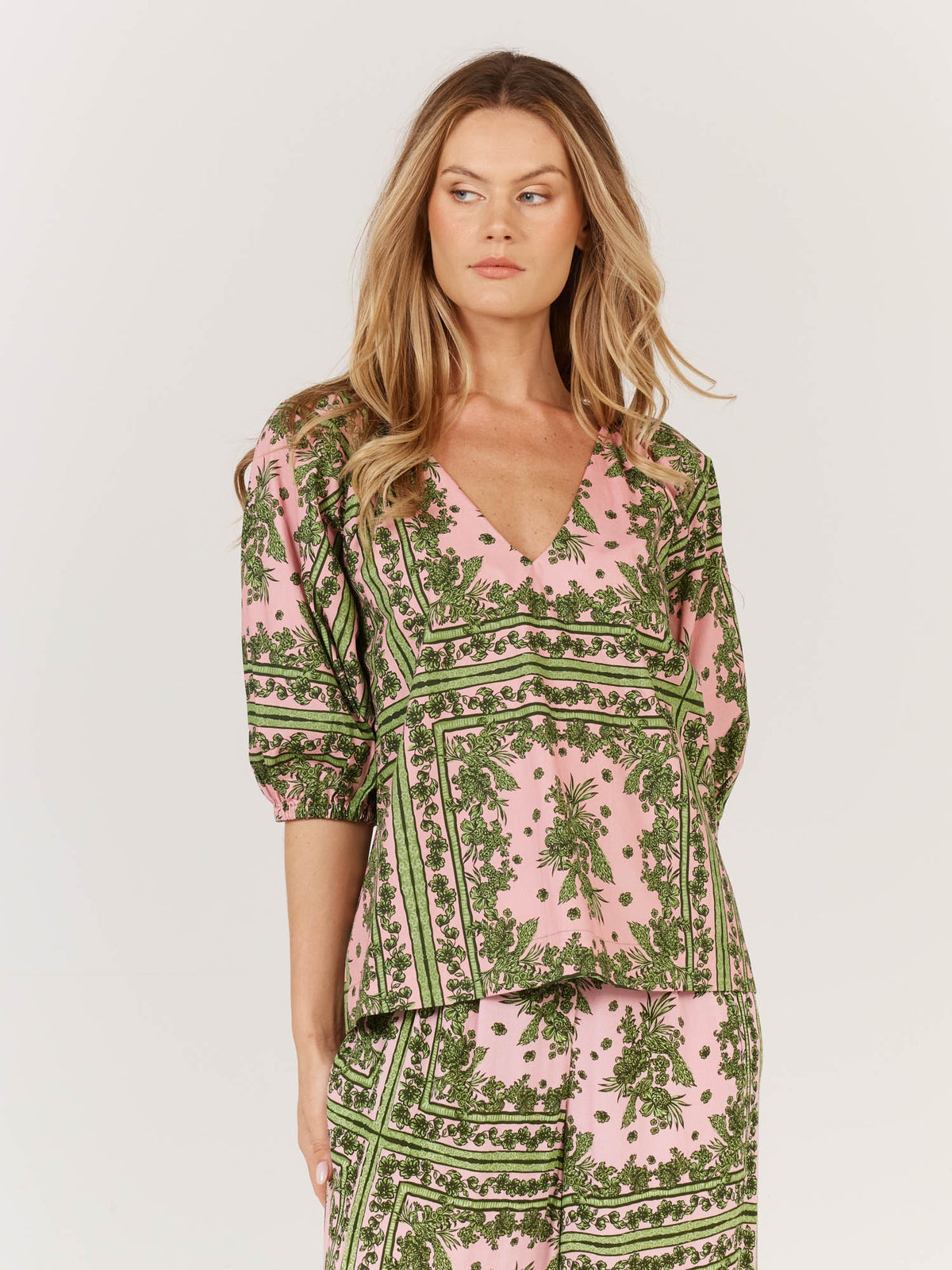 Fate + Becker Dominica Top in Paisley