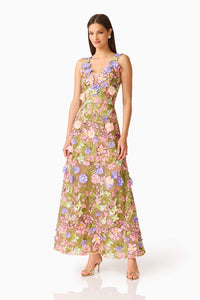 Elliatt FIORA A Line Gown in Green