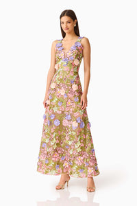Elliatt FIORA A Line Gown in Green