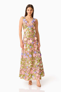 Elliatt FIORA A Line Gown in Green