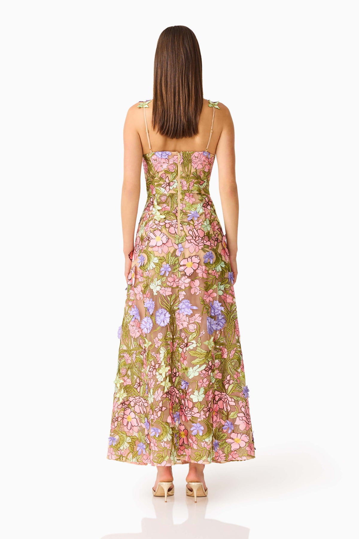 Elliatt FIORA A Line Gown in Green