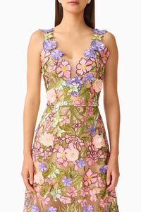 Elliatt FIORA A Line Gown in Green