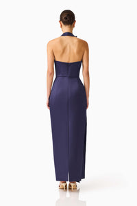 Elliatt FLOREA Halter Gown in Navy