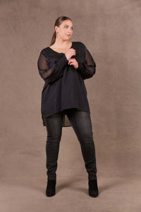 Eb & Ive Bantu Top in Ebony