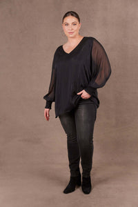 Eb & Ive Bantu Top in Ebony
