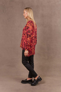 Eb & Ive Bantu Top in Magenta