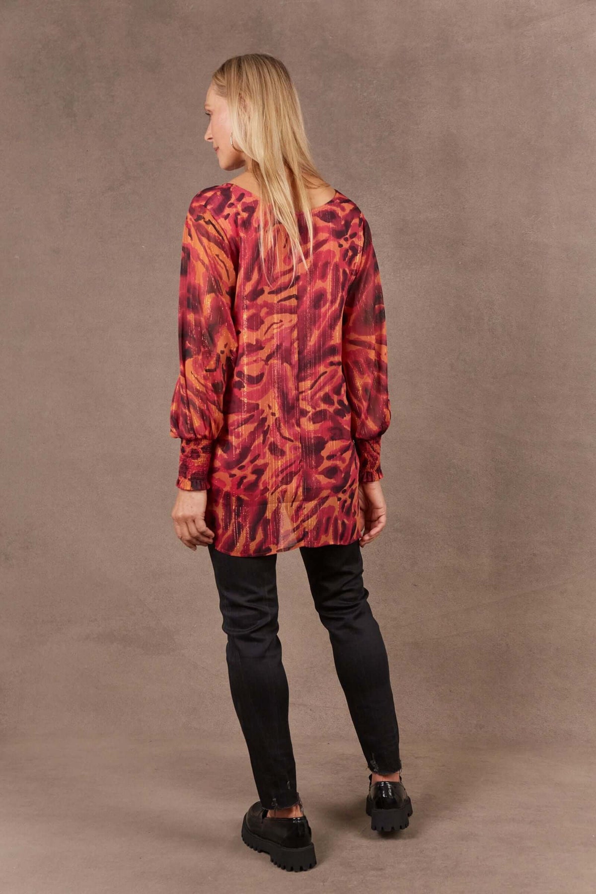 Eb & Ive Bantu Top in Magenta