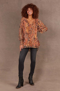 Eb & Ive Bantu Top in Ochre