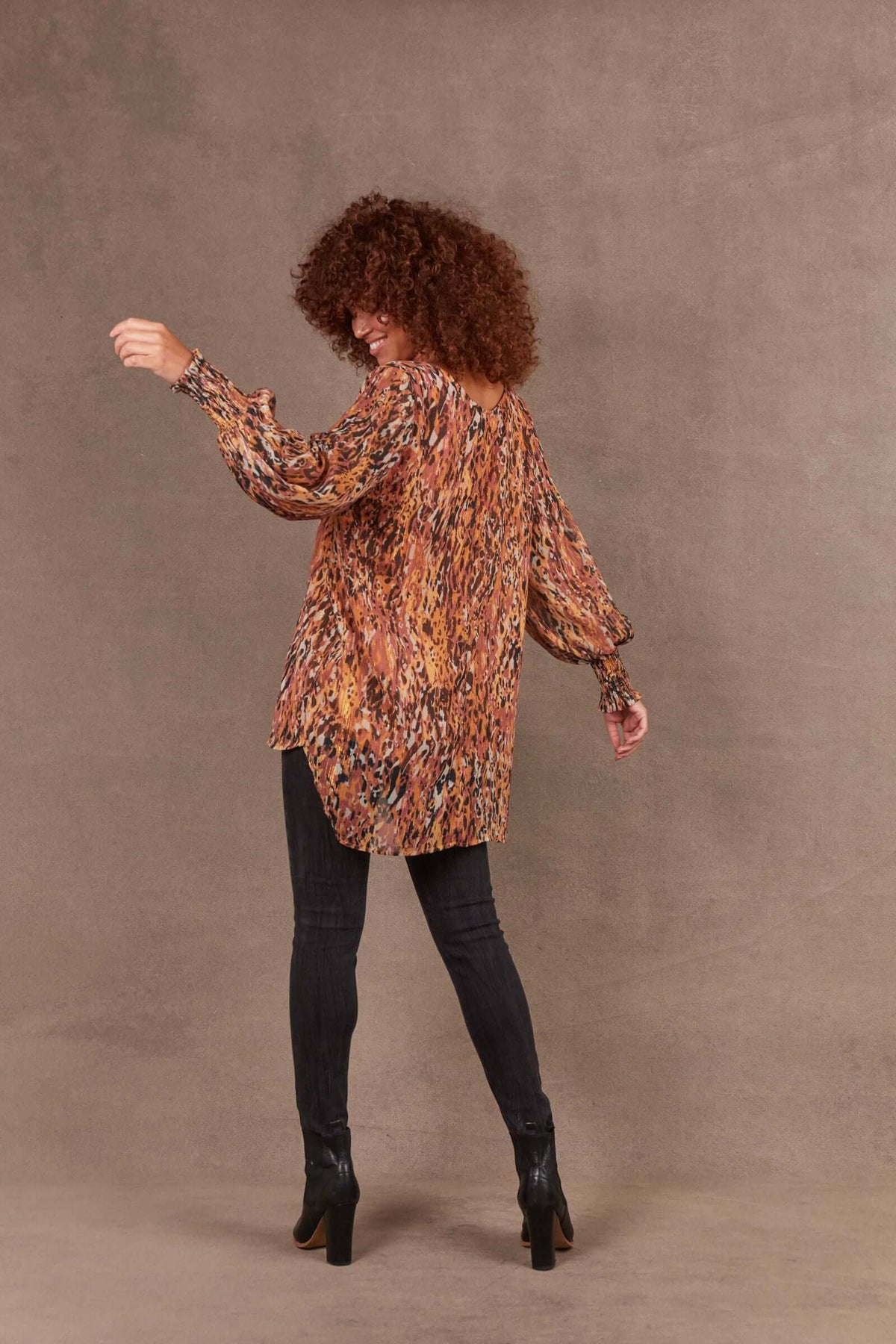 Eb & Ive Bantu Top in Ochre