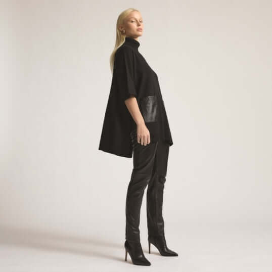Raw by Raw Evelyn Cape in Jet Black