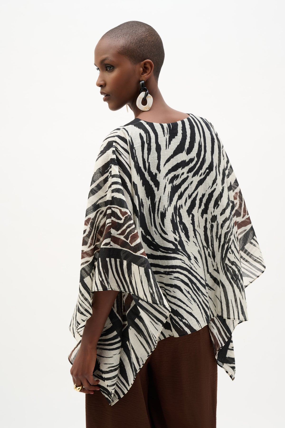 Joseph Ribkoff Tencel Top in Animal Print 262203