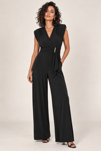 Joseph Ribkoff Wrapped Jumpsuit in Black 264137