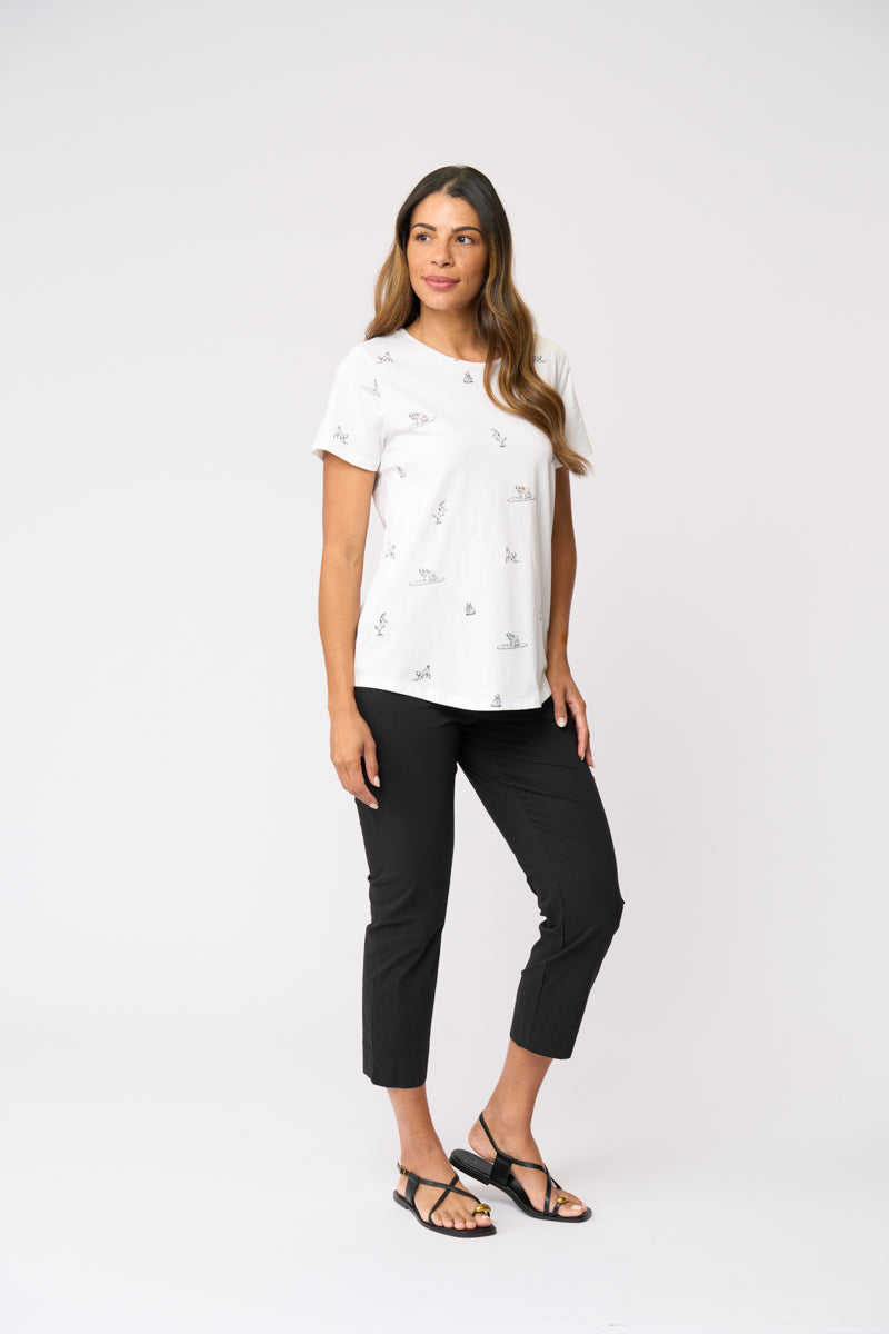 Foil FUSS FREE Capri in Black