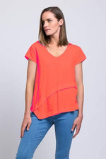 Foil Best Angle Tee in Tangelo