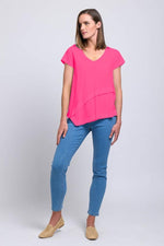 Foil Best Angle Tee in Azalea