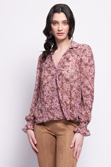 Foil Gala Twist Blouse in Enchanting