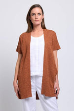 Foil Long Island Cardi in Ginger