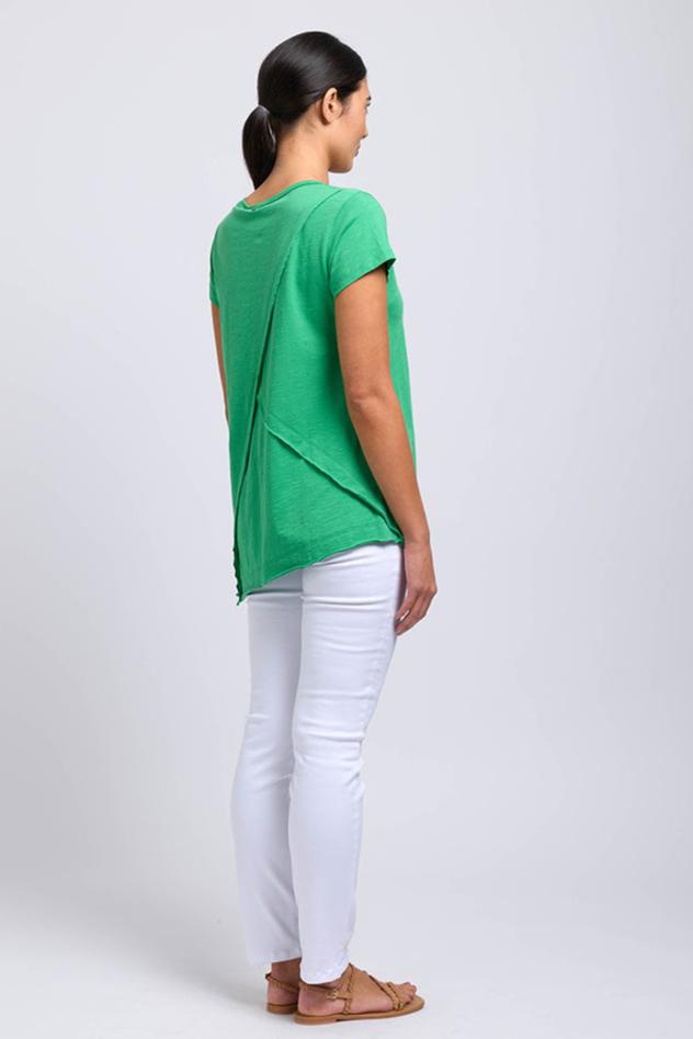 Foil Angle Divine Tee in Kelly Green