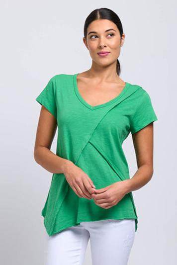 Foil Angle Divine Tee in Kelly Green