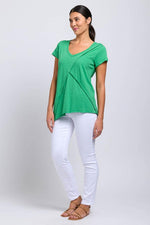 Foil Angle Divine Tee in Kelly Green