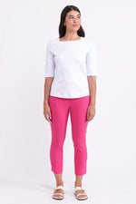 Foil Fuss Free Capri in Pink Flash