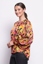 Foil Pleats To Meet You Blouse in Best Exotic