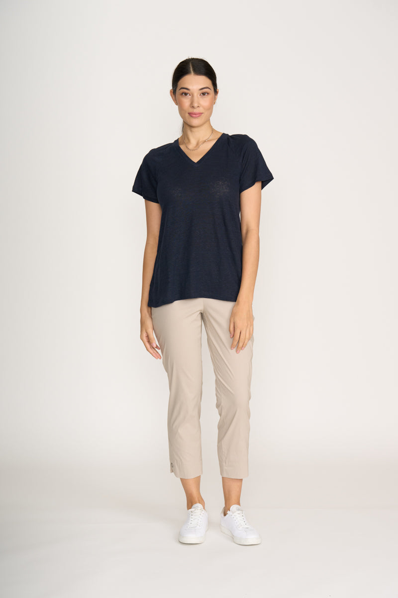 Foil Sew Cute Top in True Navy