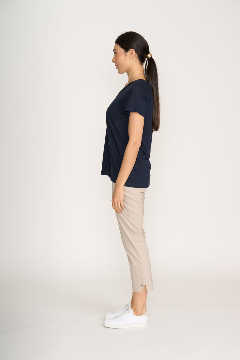 Foil Sew Cute Top in True Navy