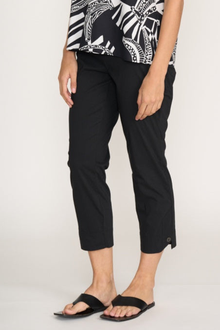 Foil Finish Line Pant in Black