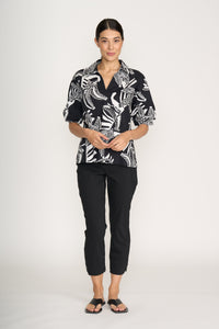 Foil Finish Line Pant in Black