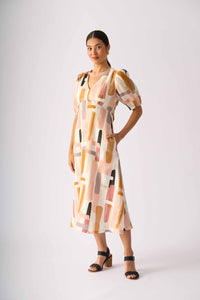 Foil EMPIRE-LY YOURS Dress in Block Art
