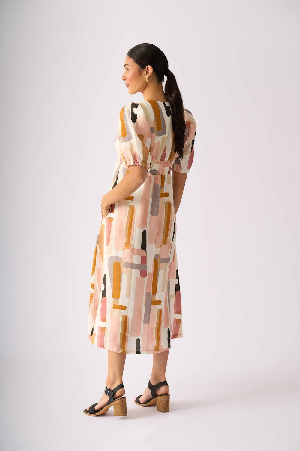 Foil EMPIRE-LY YOURS Dress in Block Art