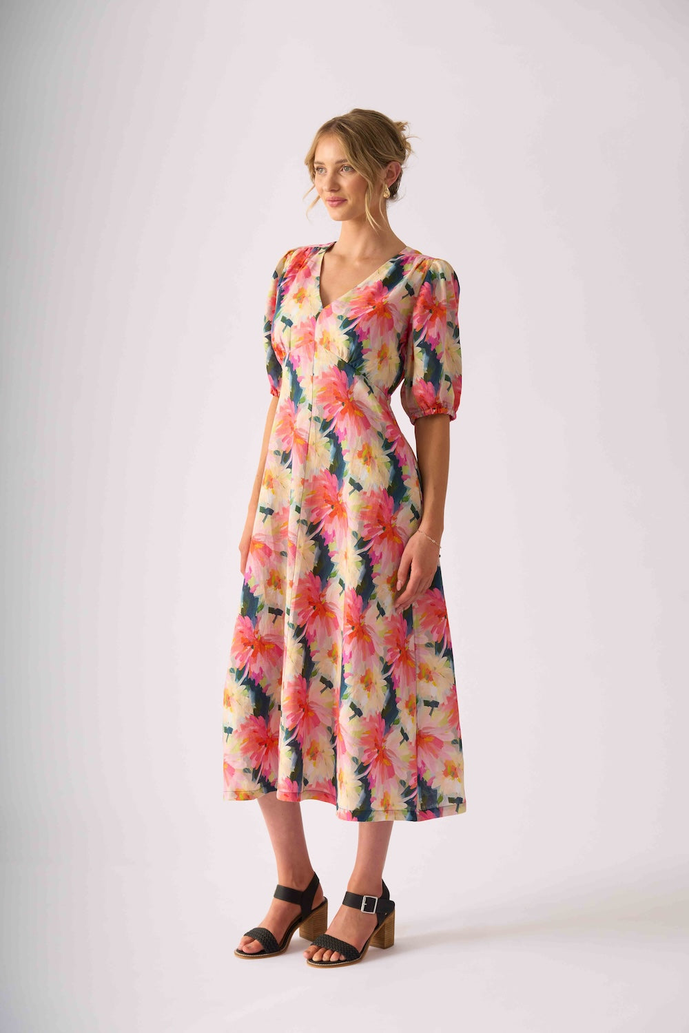 Foil EMPIRE-LY YOURS Dress in Flower Burst