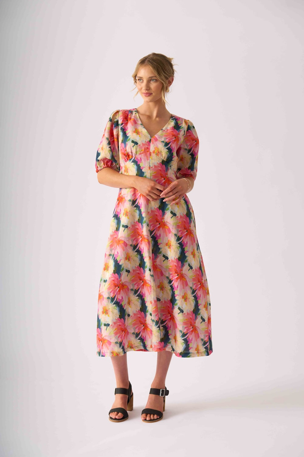 Foil EMPIRE-LY YOURS Dress in Flower Burst