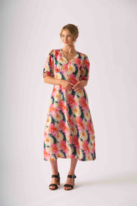 Foil EMPIRE-LY YOURS Dress in Flower Burst