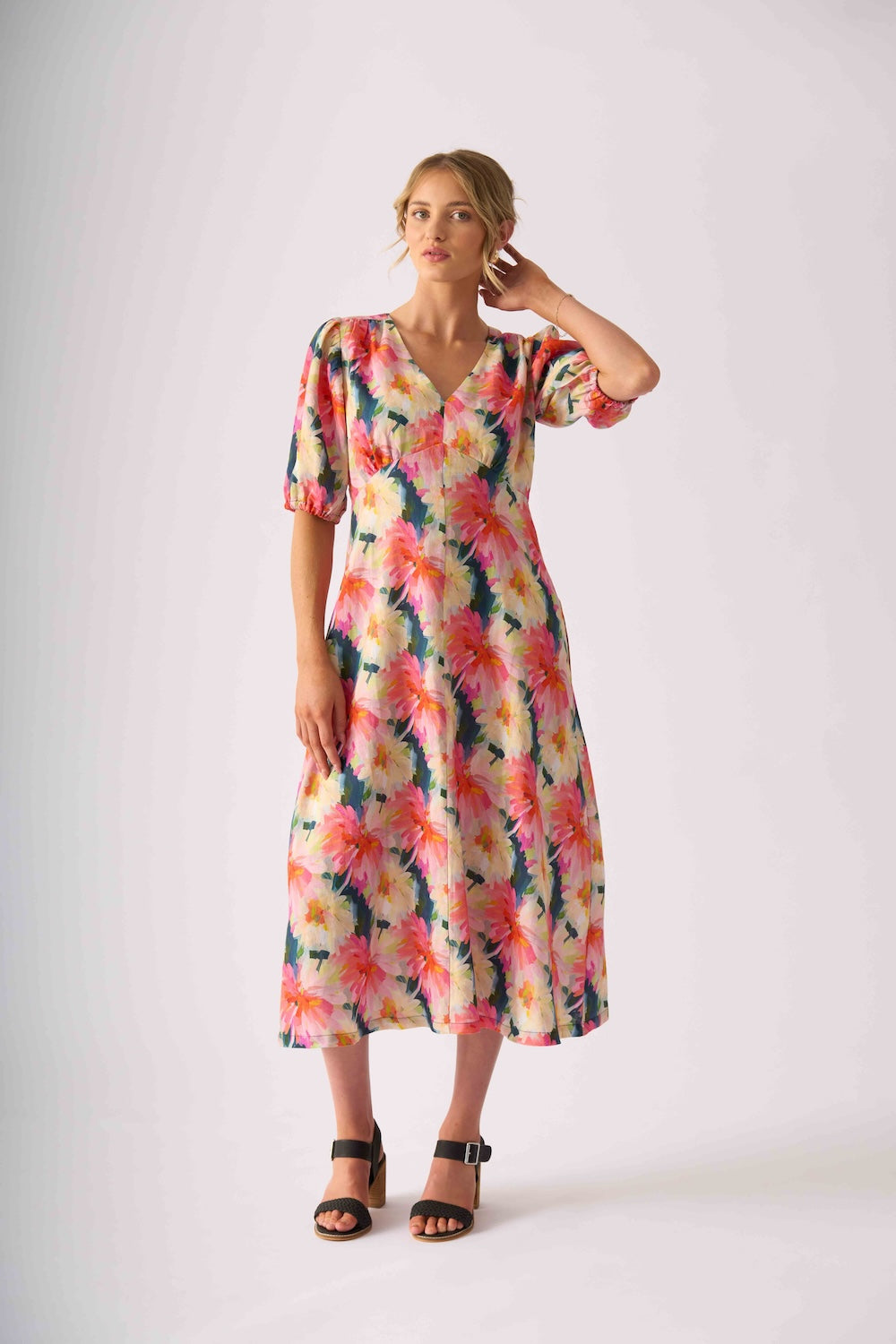 Foil EMPIRE-LY YOURS Dress in Flower Burst